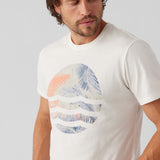 Coral Palm Waves Tee