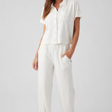 Terry Wide Leg Pant