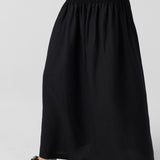 Emmy Linen Smocked Maxi Skirt